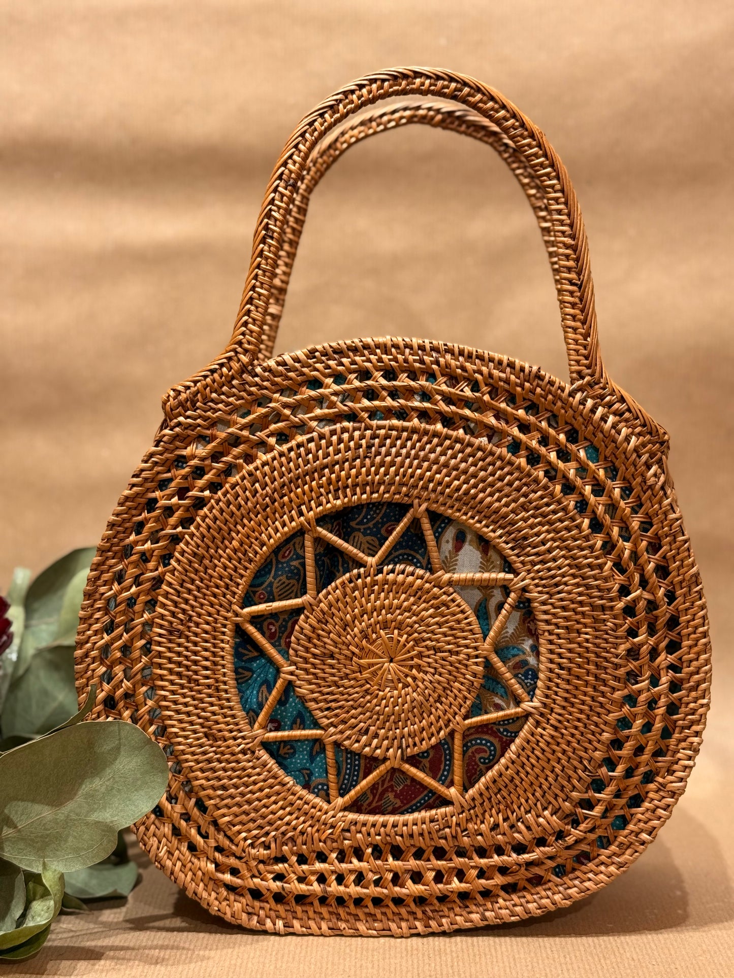 The Seraphine Star Rattan Handbag