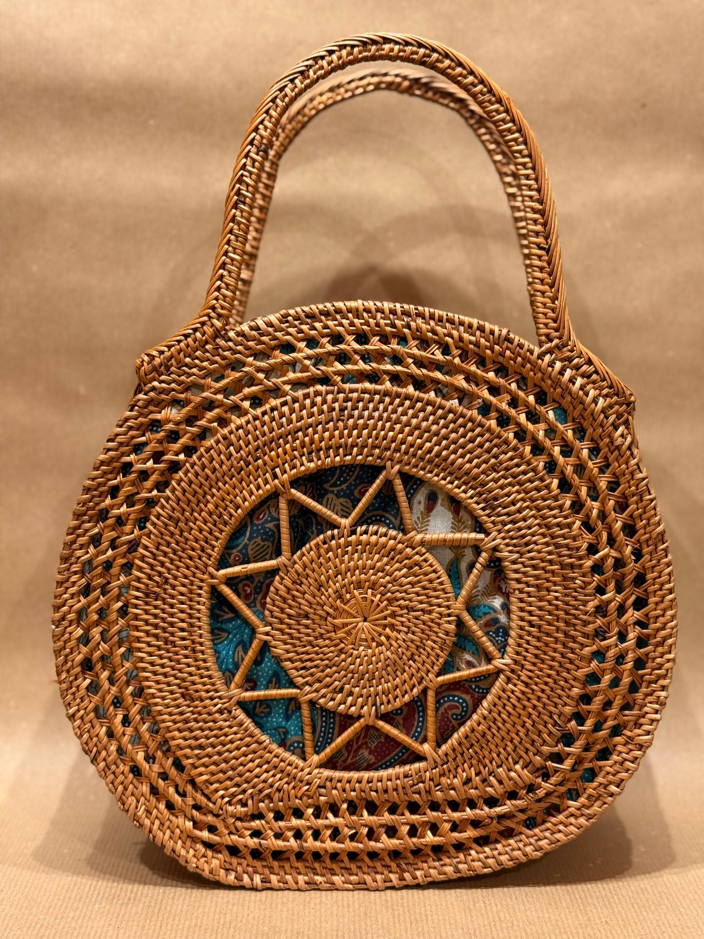 The Seraphine Star Rattan Handbag