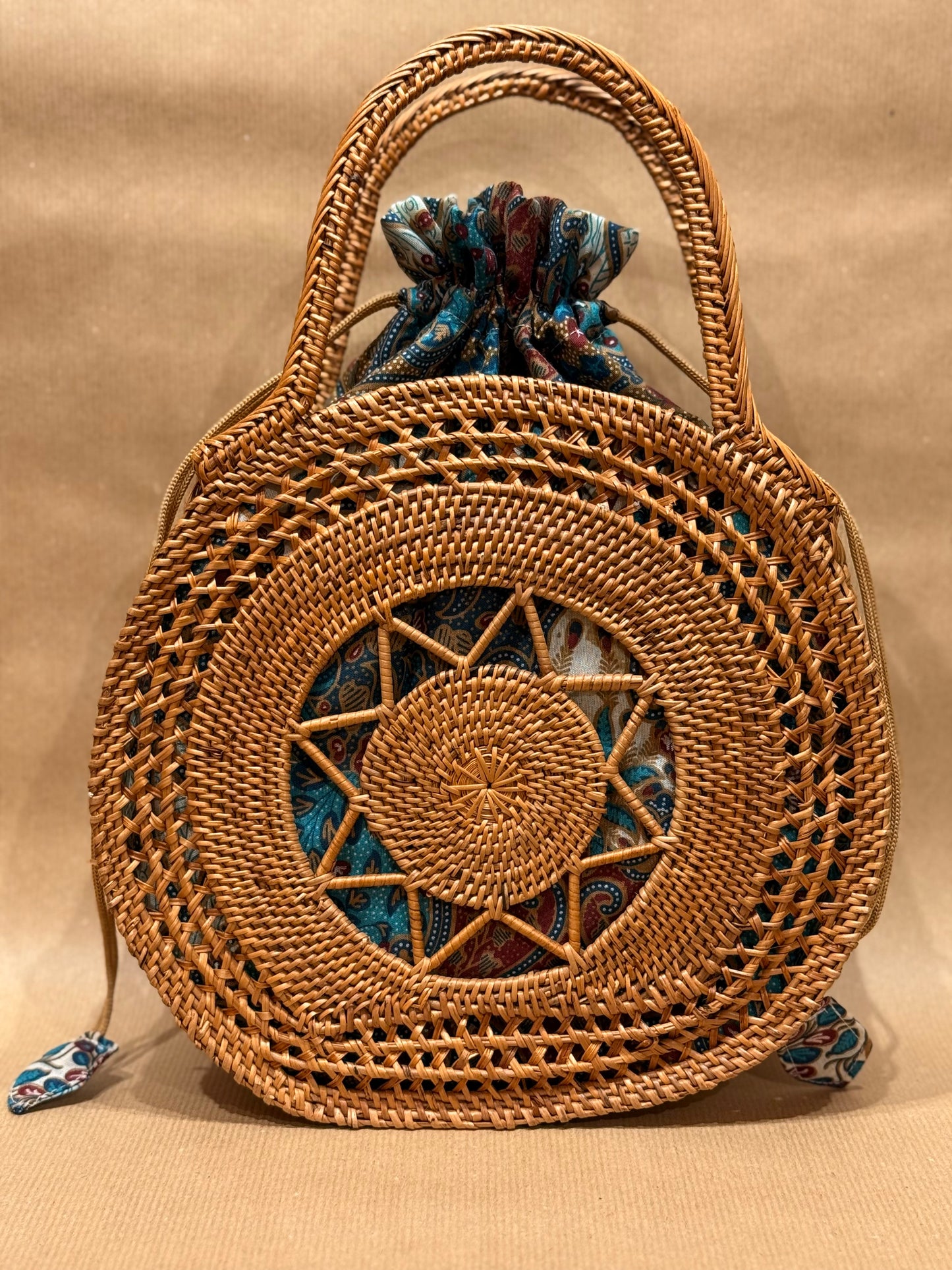 The Seraphine Star Rattan Handbag