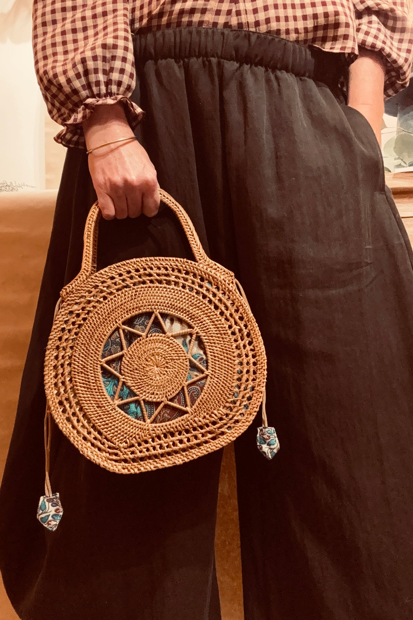 The Seraphine Star Rattan Handbag