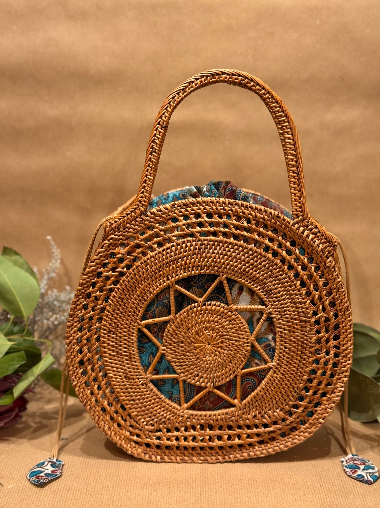 The Seraphine Star Rattan Handbag