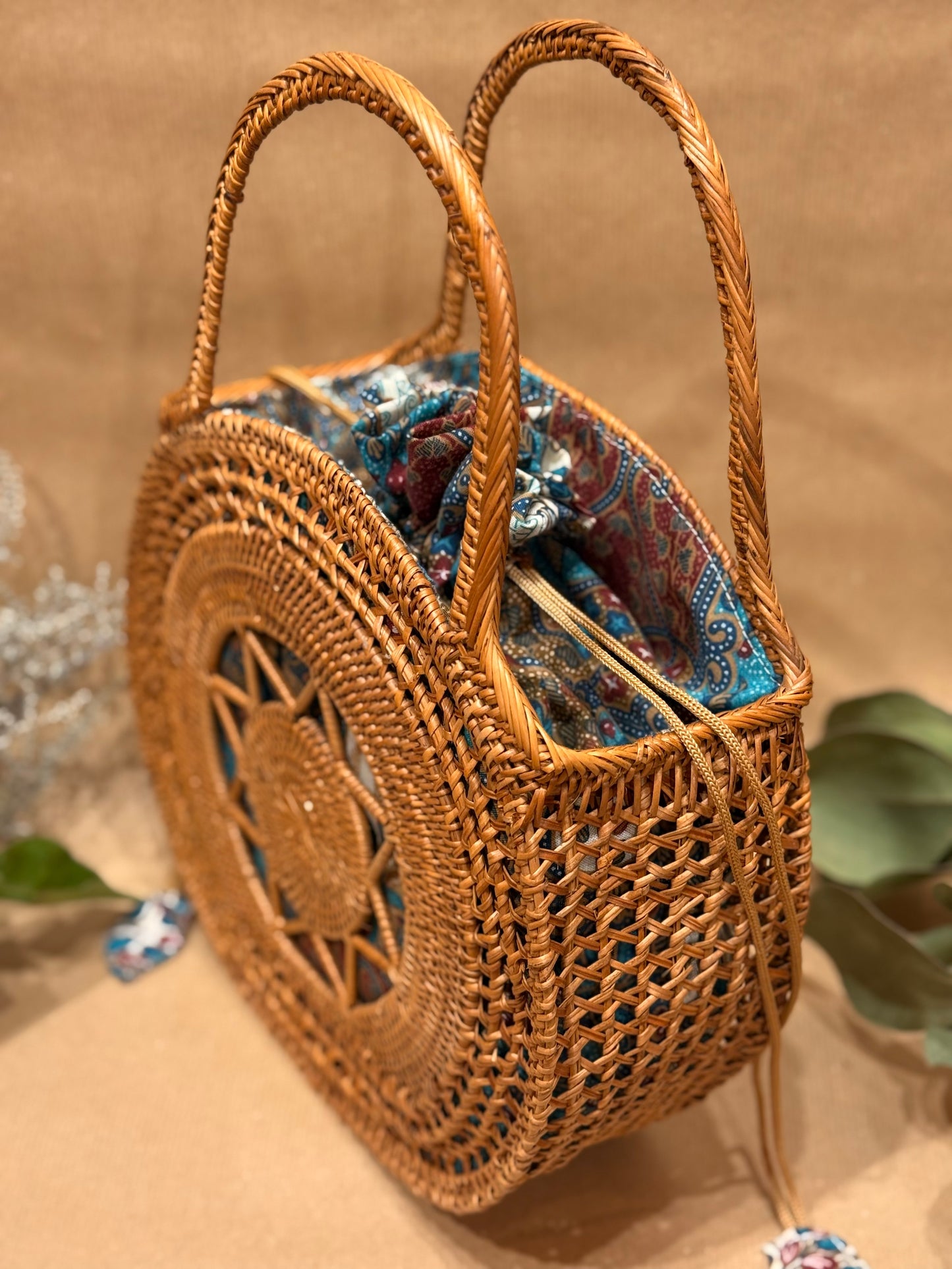 The Seraphine Star Rattan Handbag