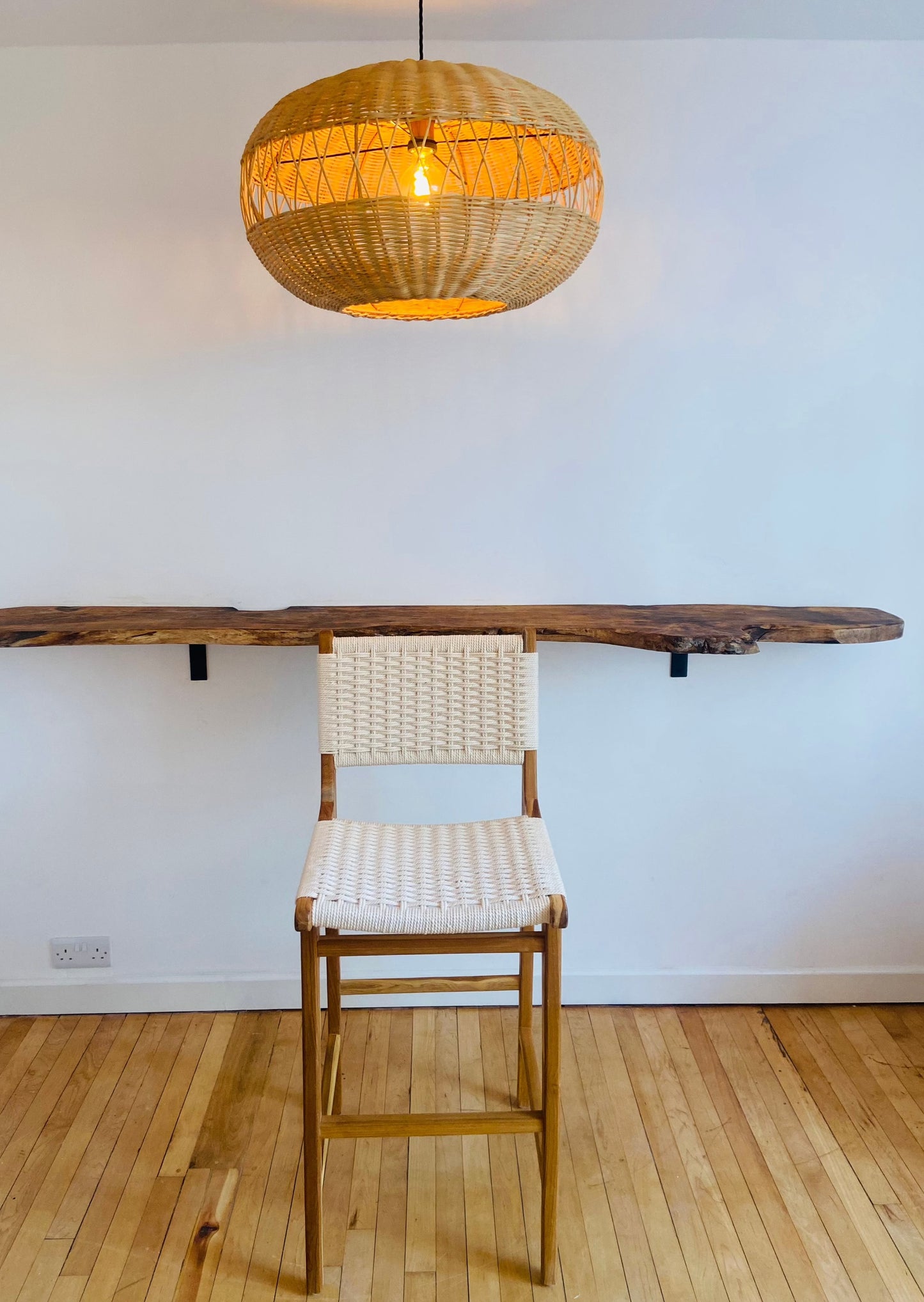 Drum Rattan Light Shade: Contemporary Elegance with a Natural Twist