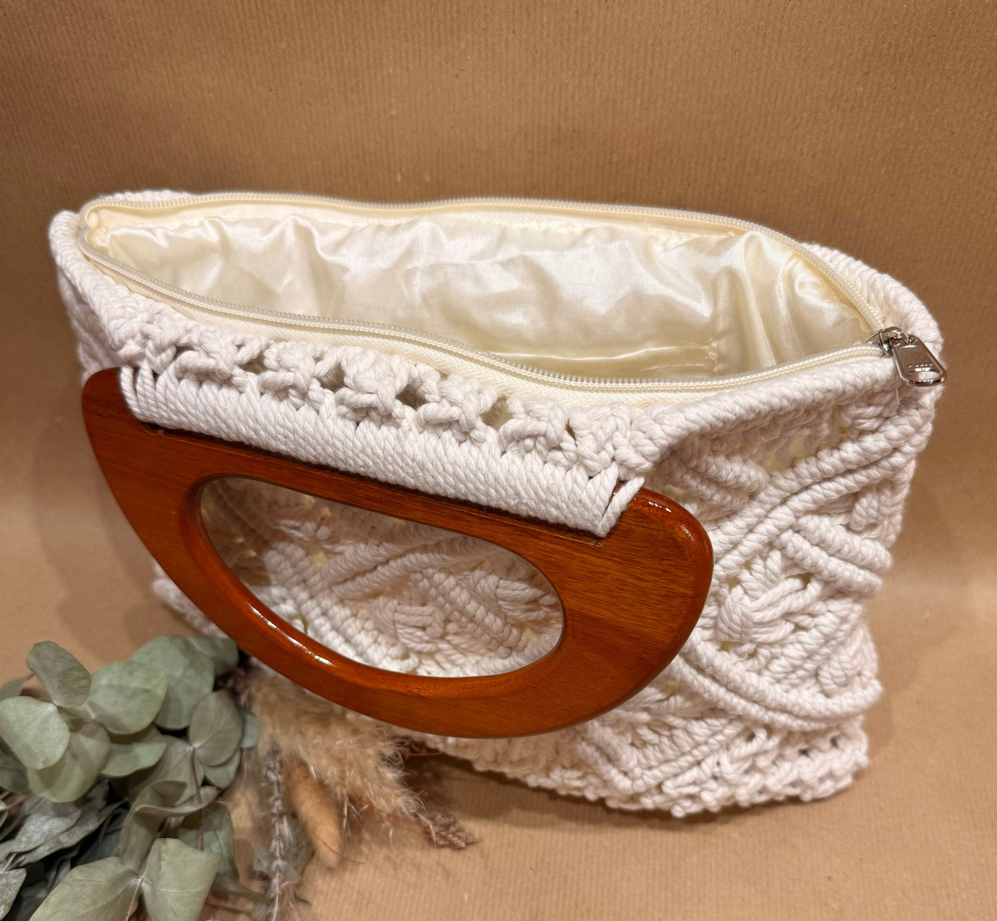 The Solenne Macramé Handbag