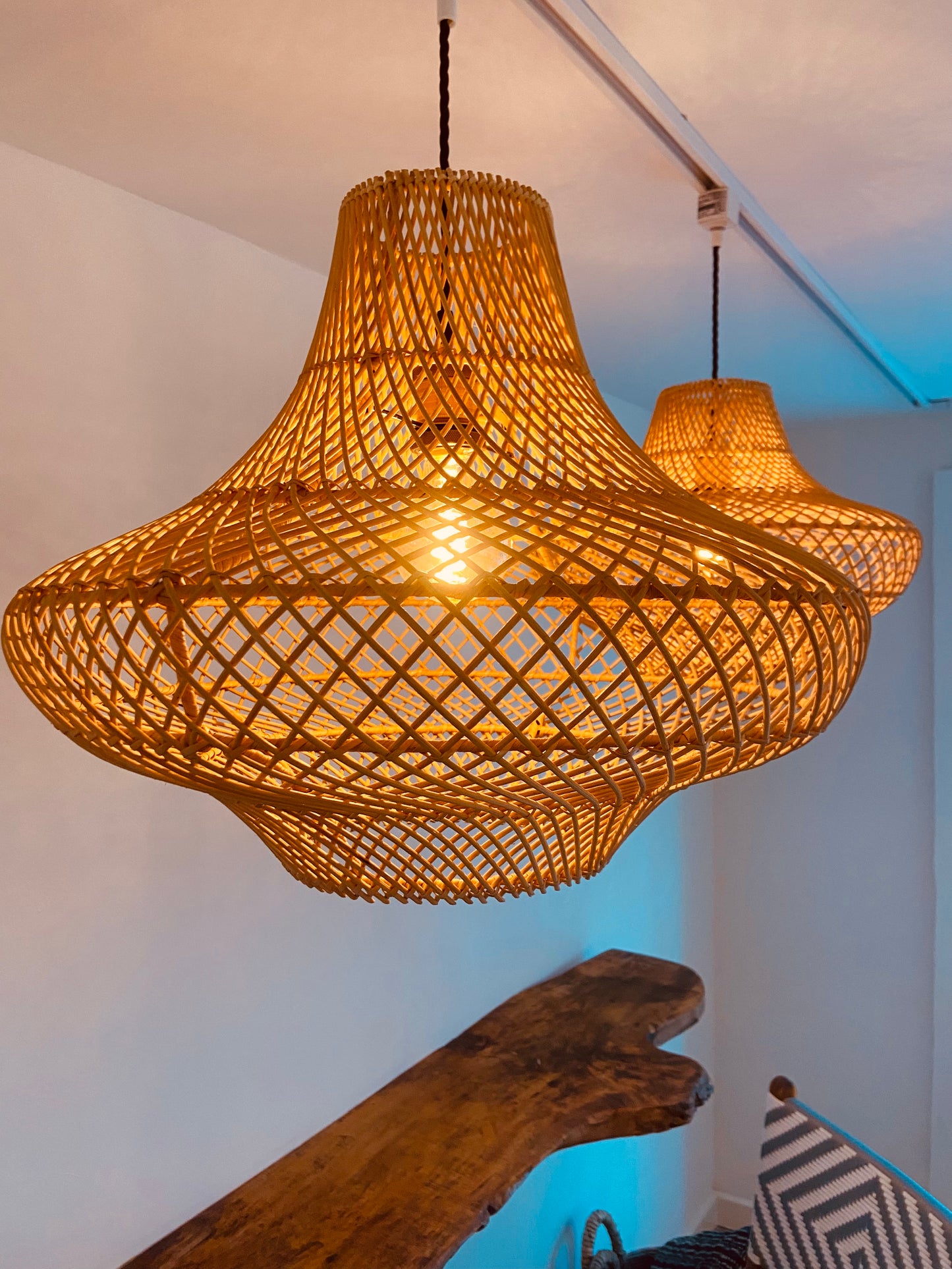 Moroccan Dream Rattan Light Shade: A Warm Glow in Your Home