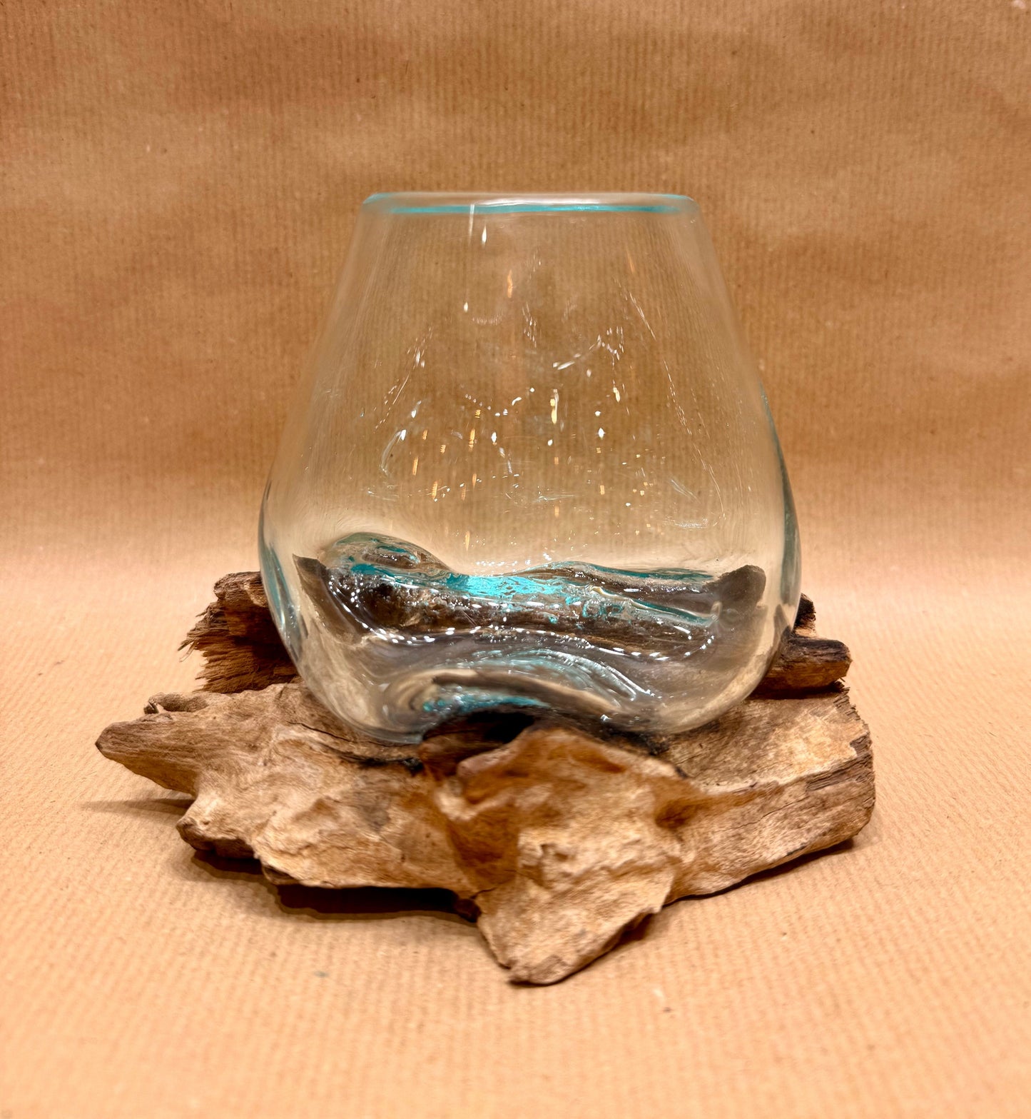 The Driftform Glass & Wood Sculpture