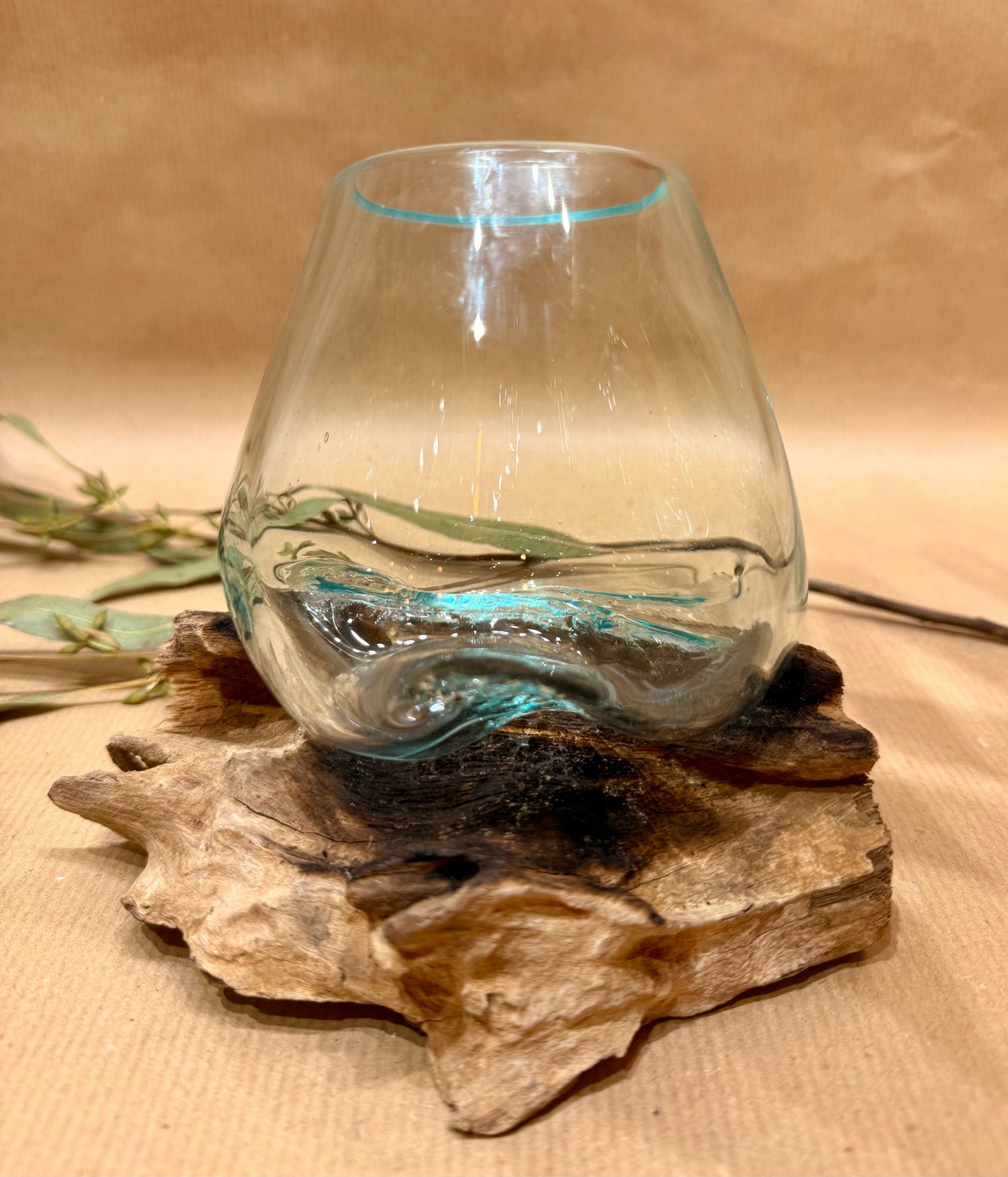 The Driftform Glass & Wood Sculpture