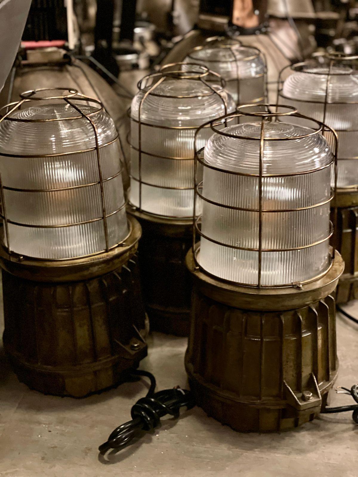 Dockside Beacon Table Lamp: Coastal Industrial Charm
