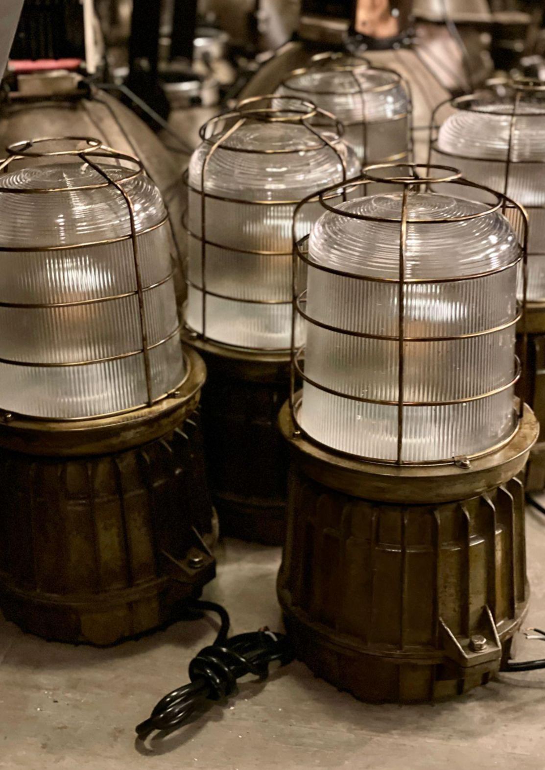 Dockside Beacon Table Lamp: Coastal Industrial Charm