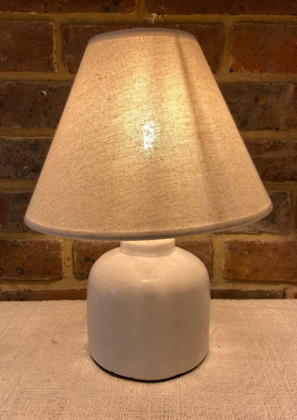 Mini Polished Cement Table Lamp