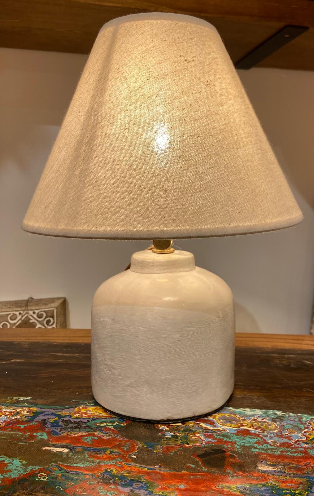 Mini Polished Cement Table Lamp