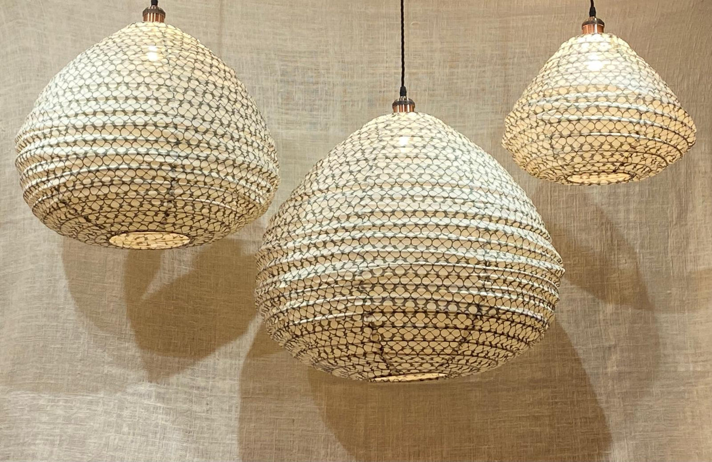 Clover Charm Cotton Print Pear Drop Light Shade: Serene Elegance