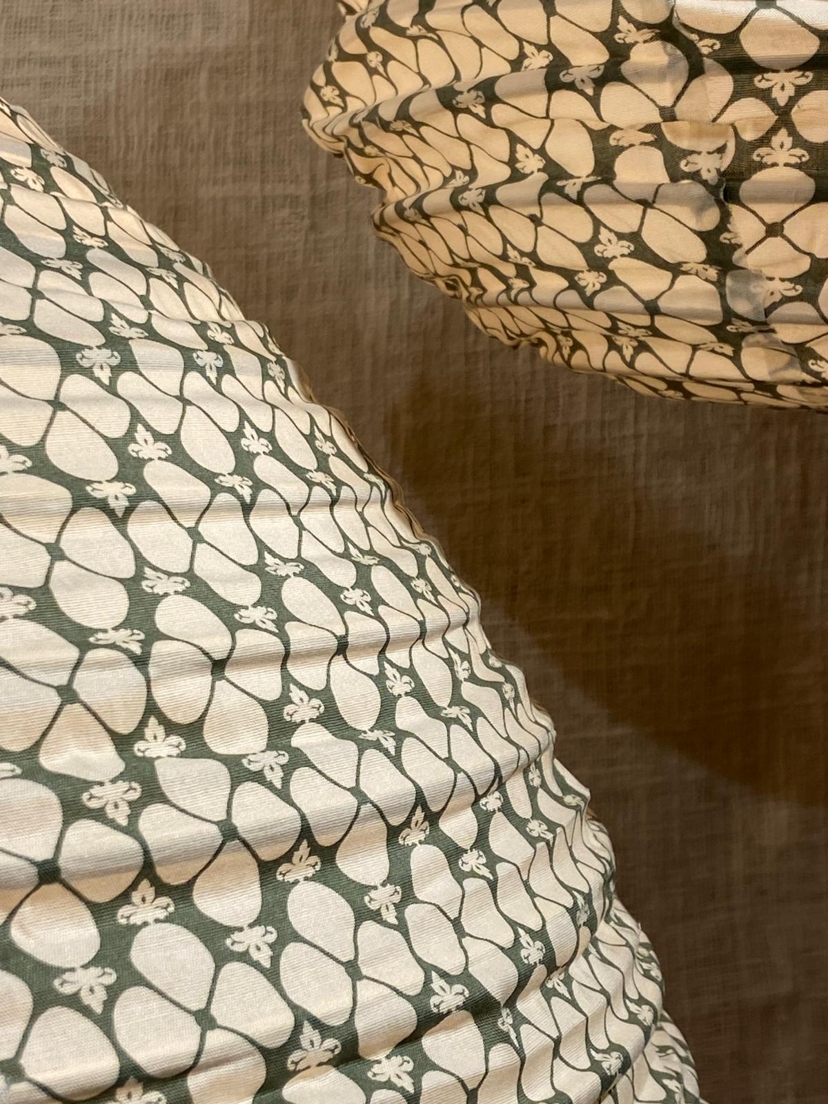 Clover Charm Cotton Print Pear Drop Light Shade: Serene Elegance