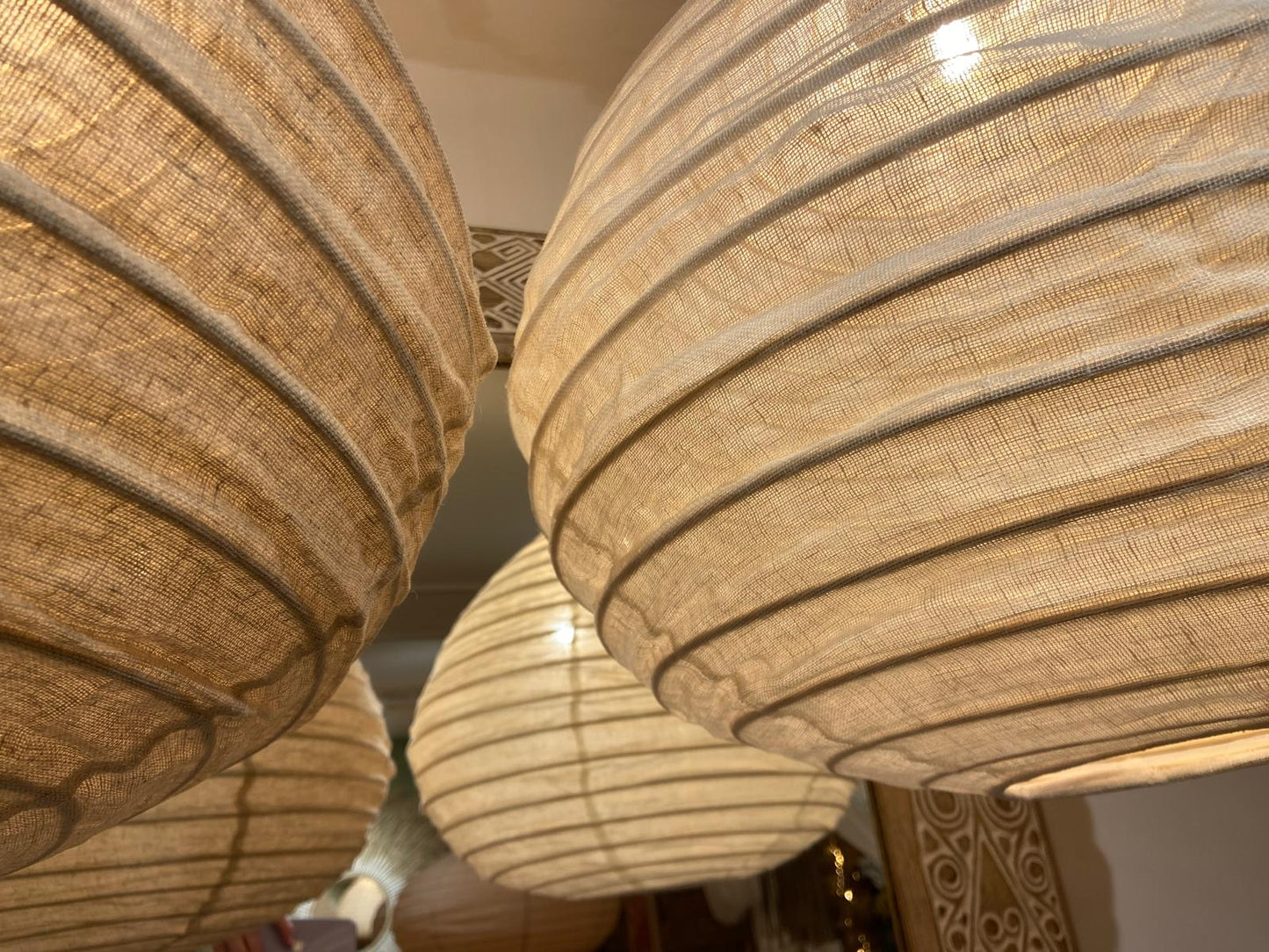 Sublime Smooth Linen Pear drop Light Shade