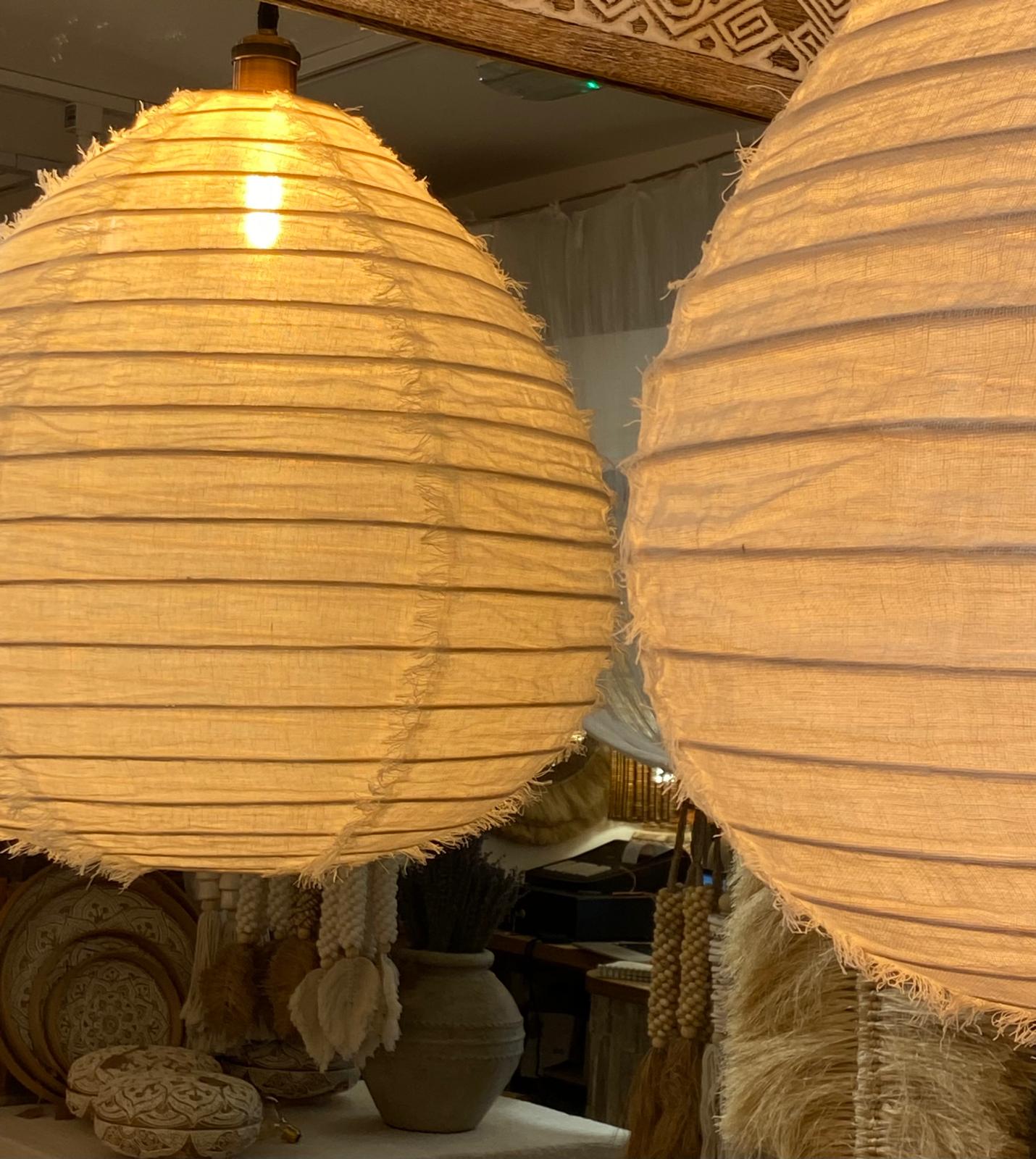 Bohemian Fringed Pear Drop Light Shades