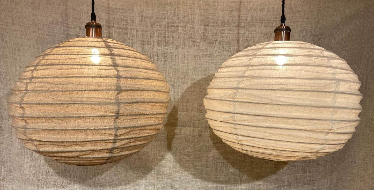 Smooth Orb Linen Light Shade