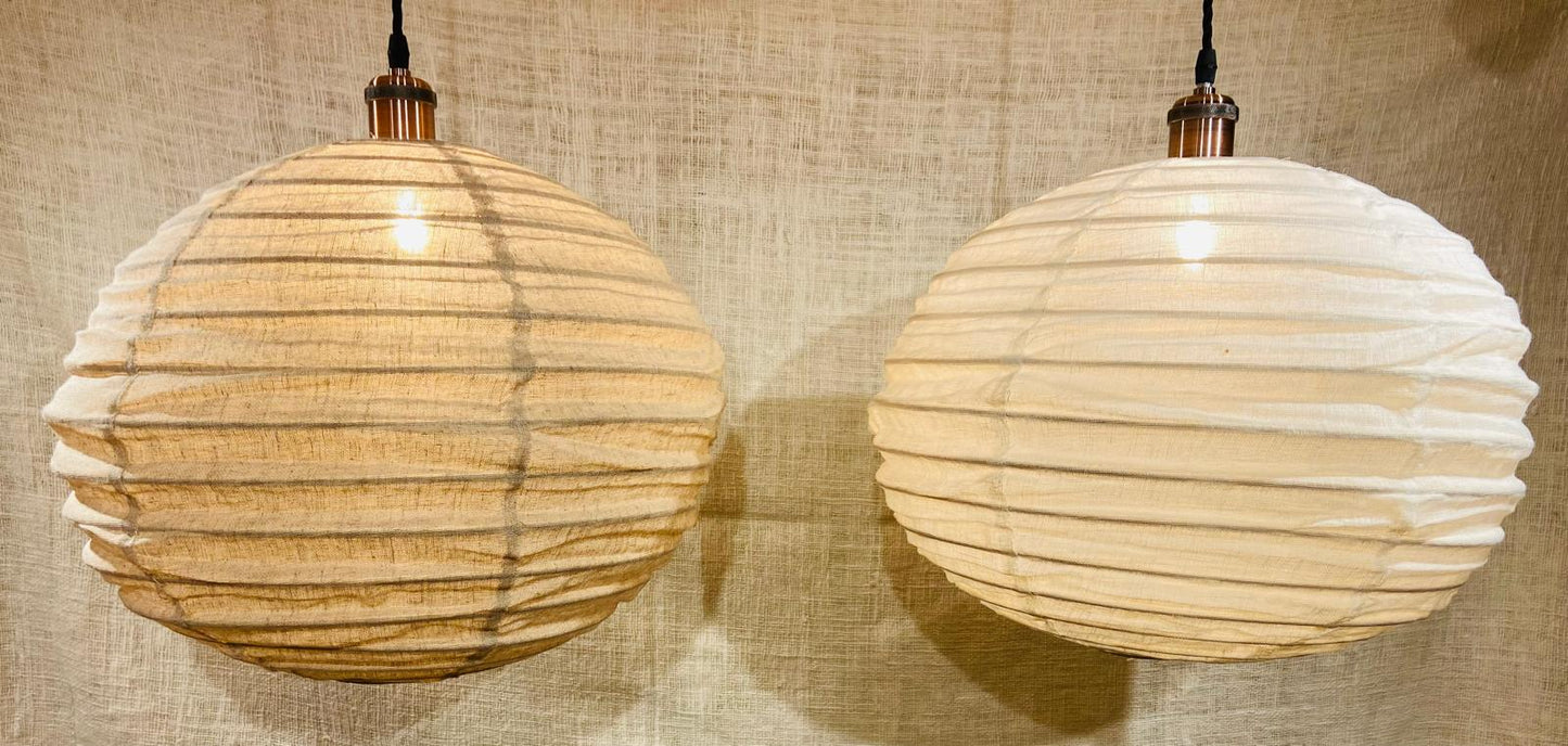 Smooth Orb Linen Light Shade