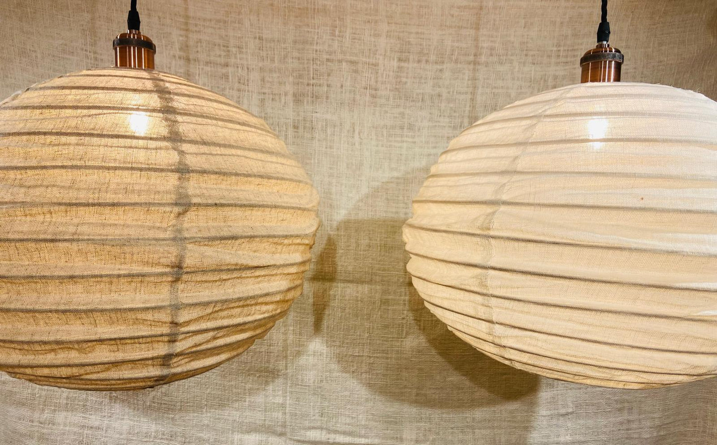 Smooth Orb Linen Light Shade