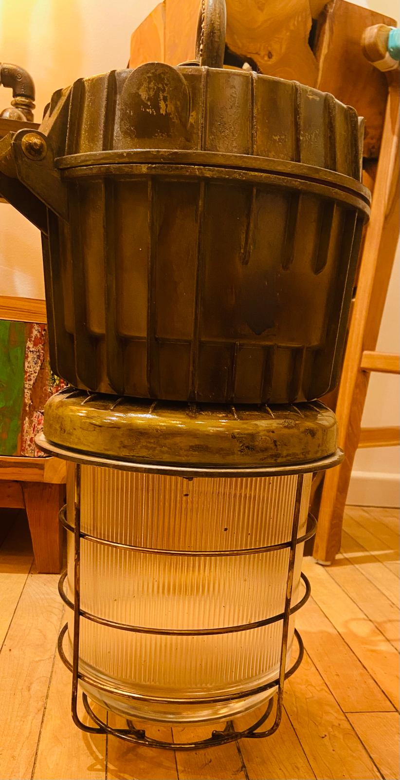 Dockside Beacon Table Lamp: Coastal Industrial Charm