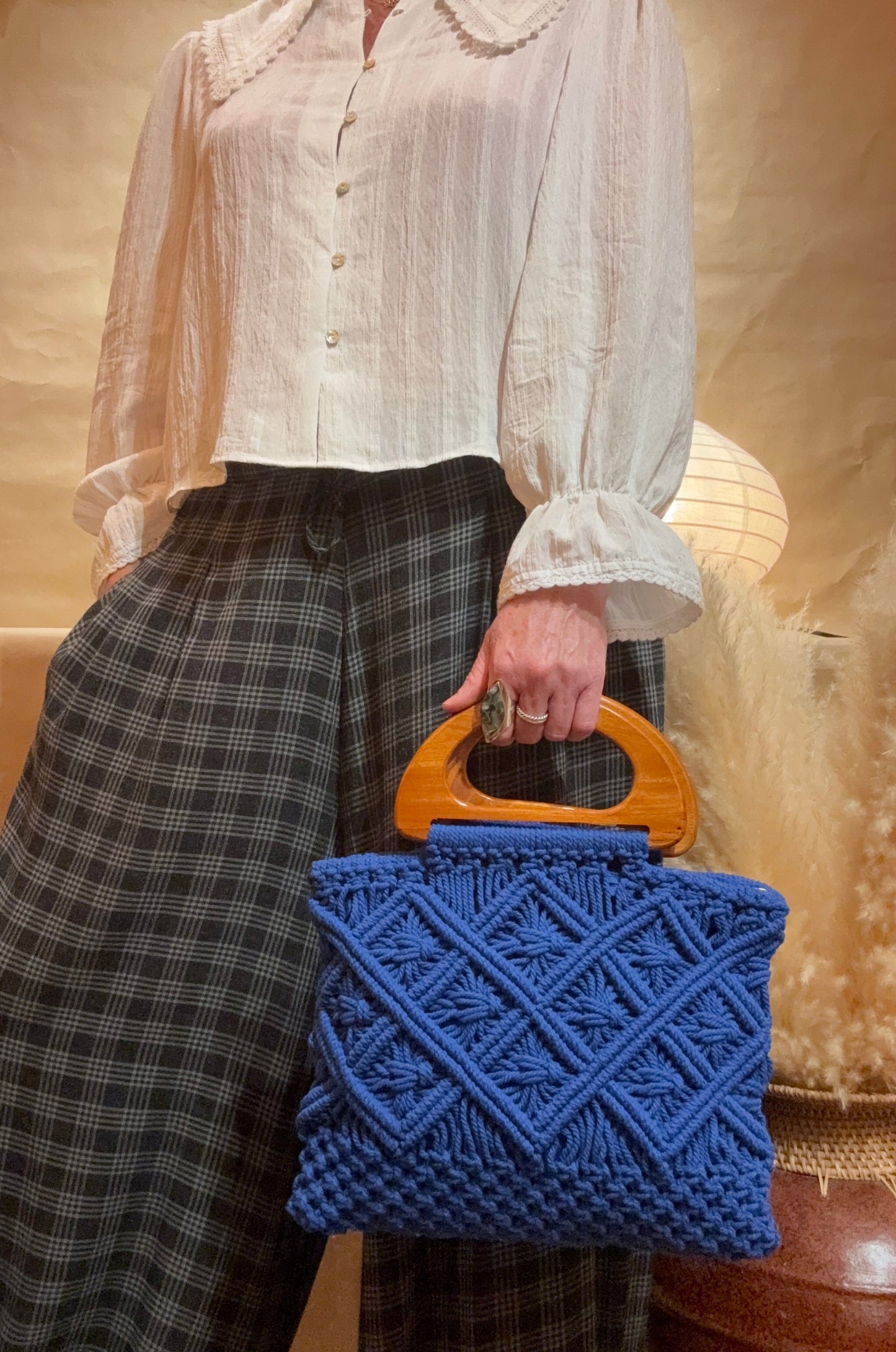 The Solenne Macramé Handbag