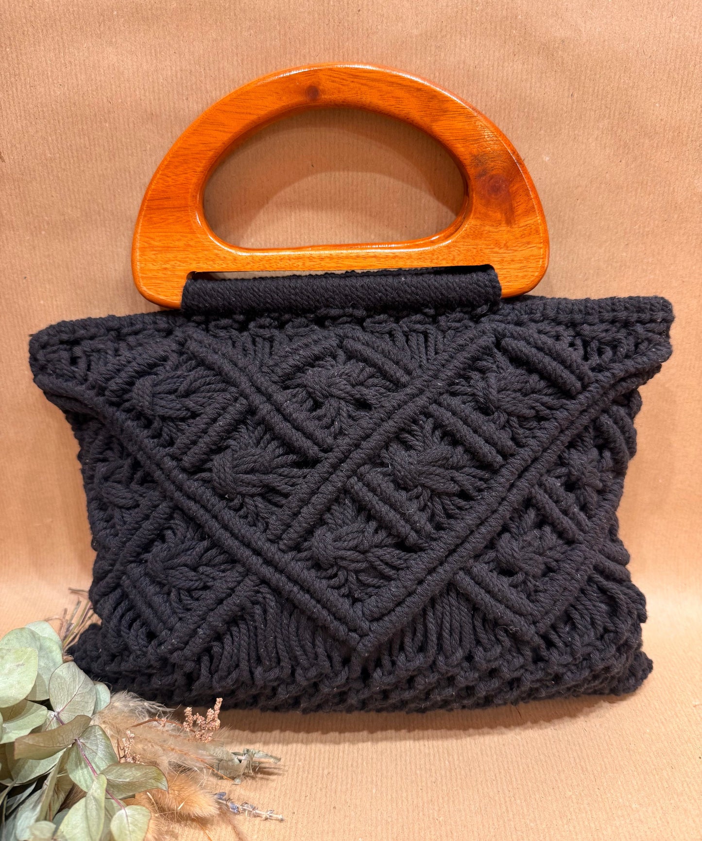 The Solenne Macramé Handbag