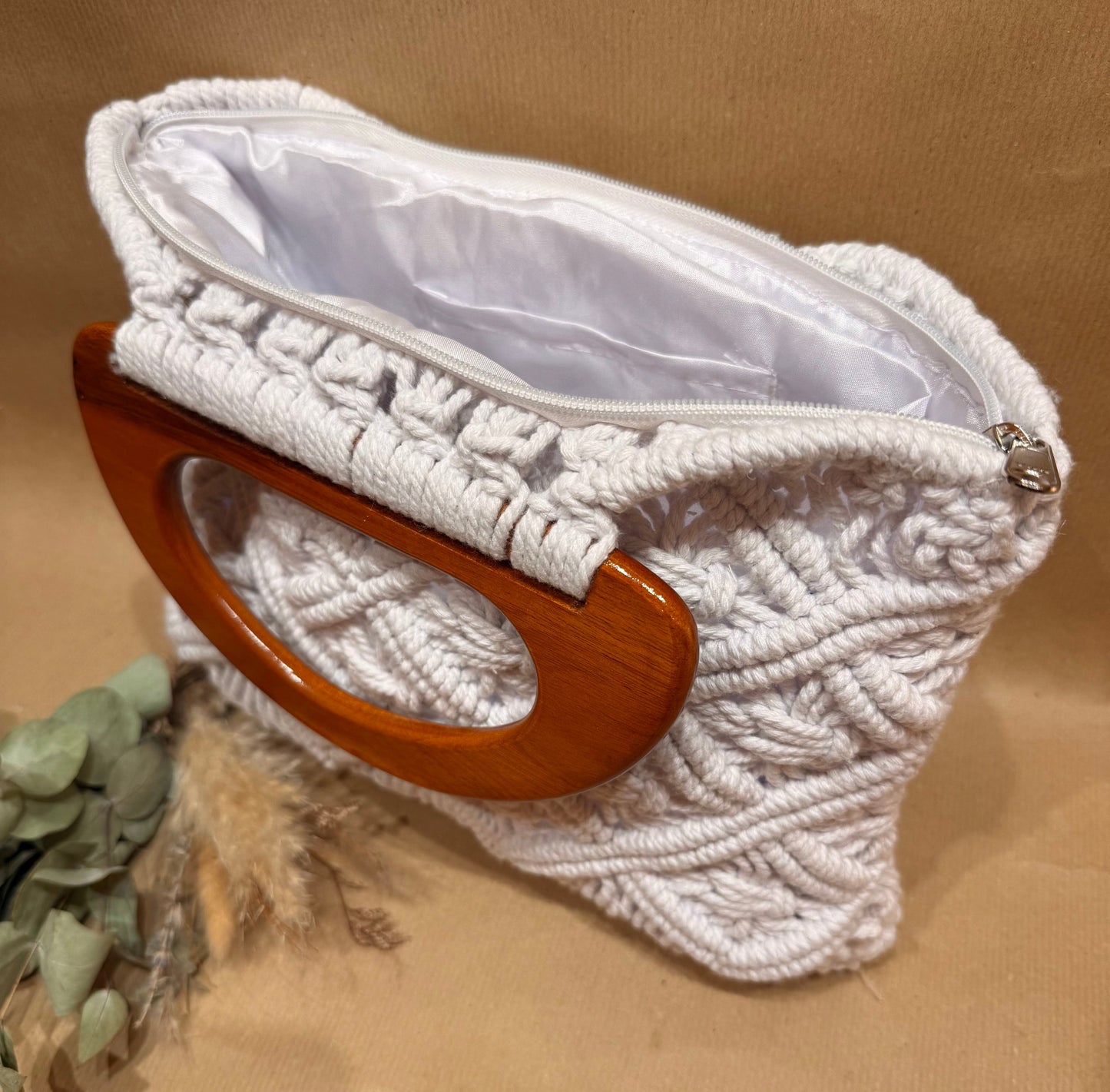 The Solenne Macramé Handbag