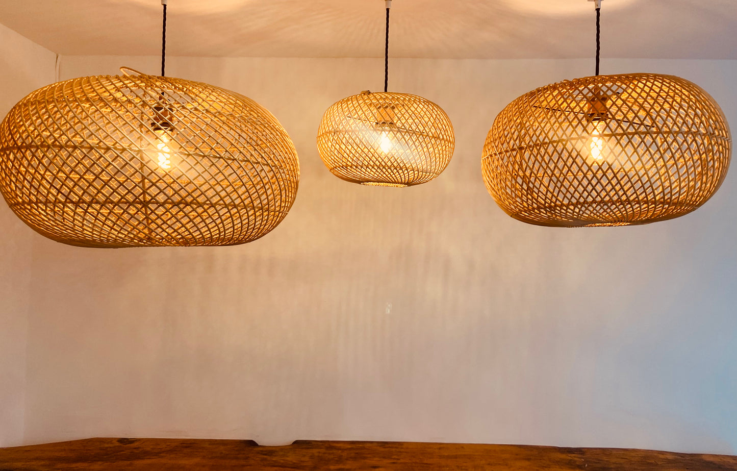 Torus Rattan Light Shade: Modern Craftsmanship