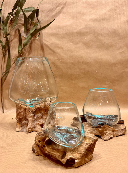 The Driftform Glass & Wood Sculpture