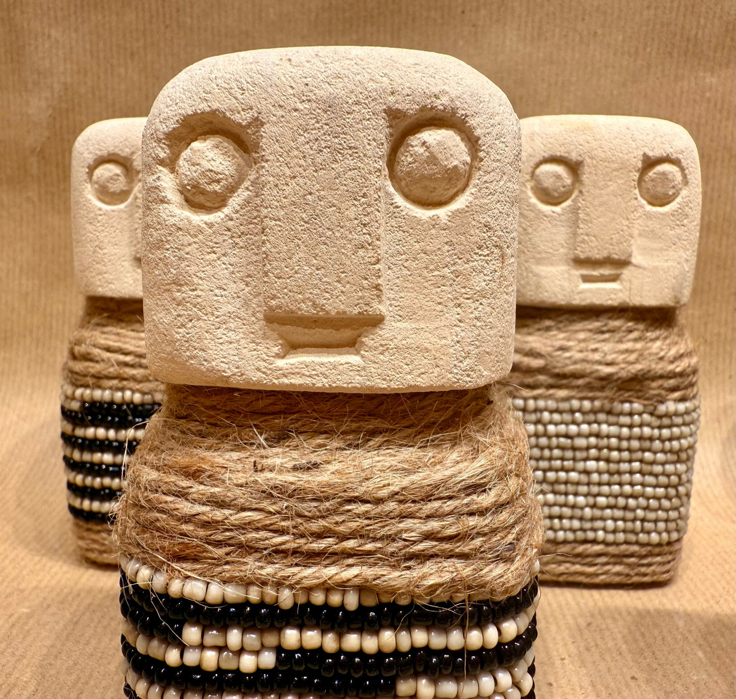 The Sona Sculpture and Tula Shell Sandstone Sculpture