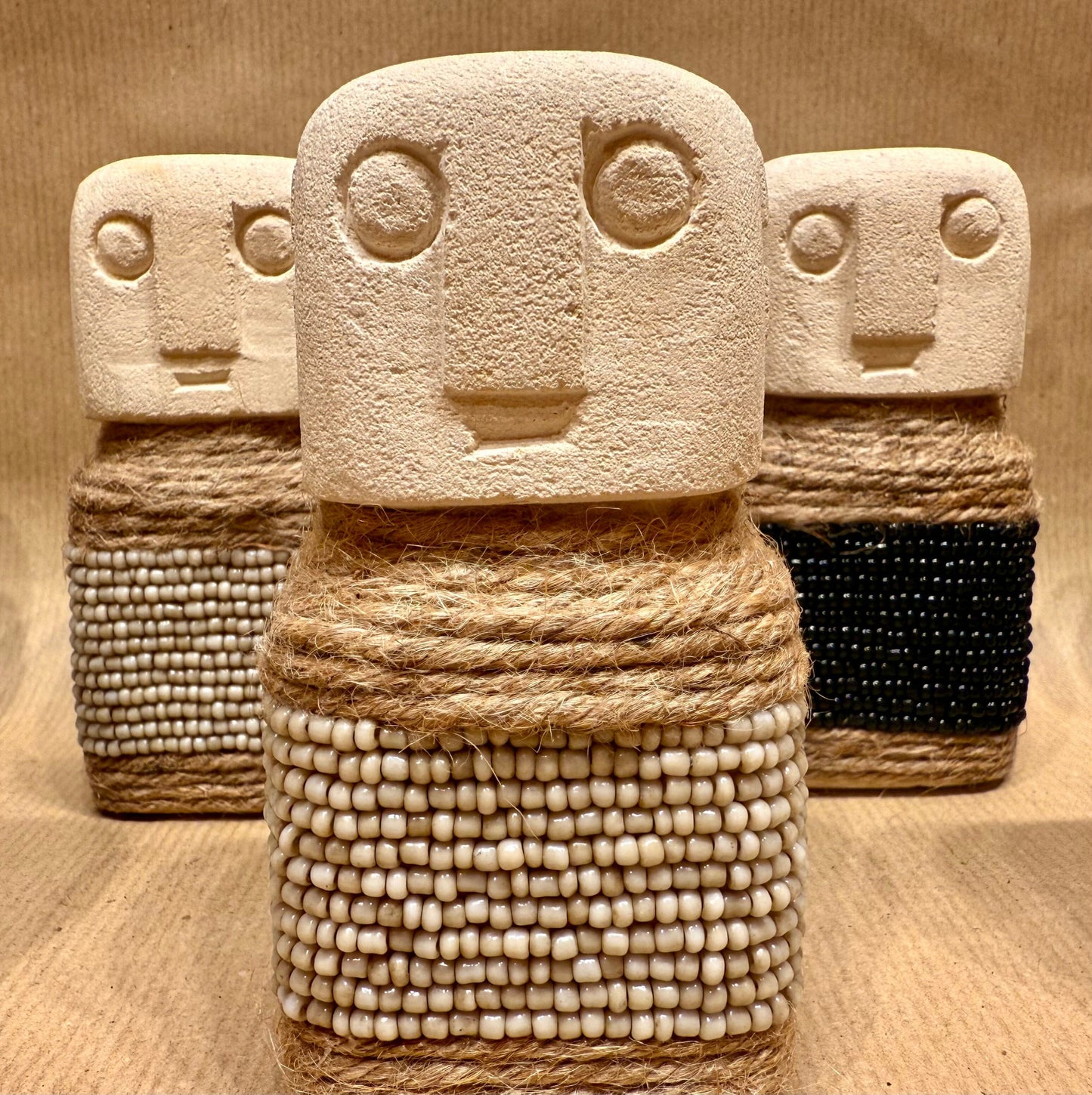 The Sona Sculpture and Tula Shell Sandstone Sculpture