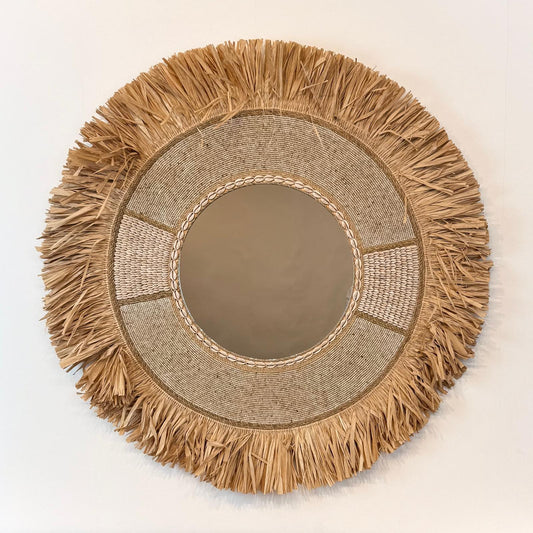 Beaded Shield Mirror