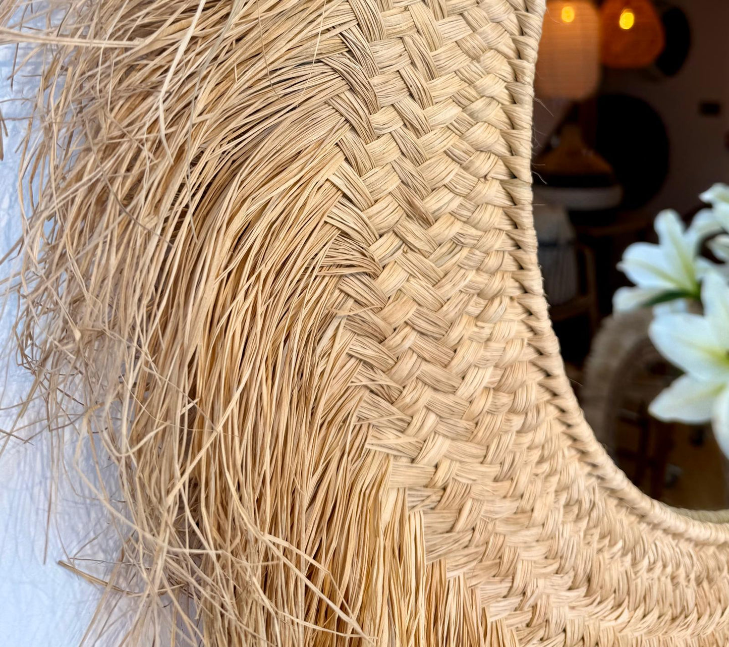 The Raffia Tide Mirror
