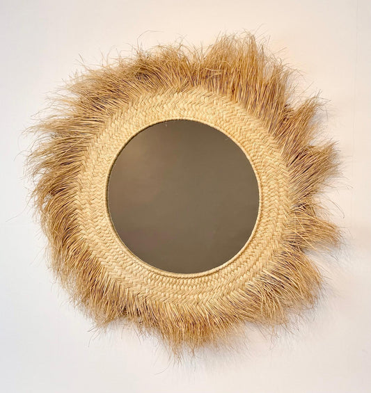 The Raffia Tide Mirror