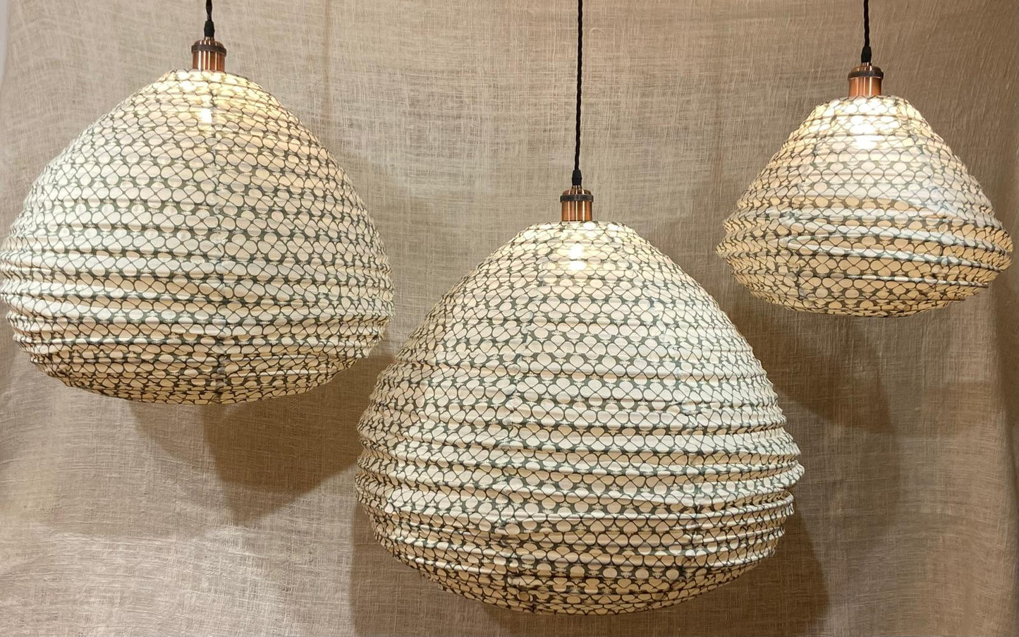 Clover Charm Cotton Print Pear Drop Light Shade: Serene Elegance